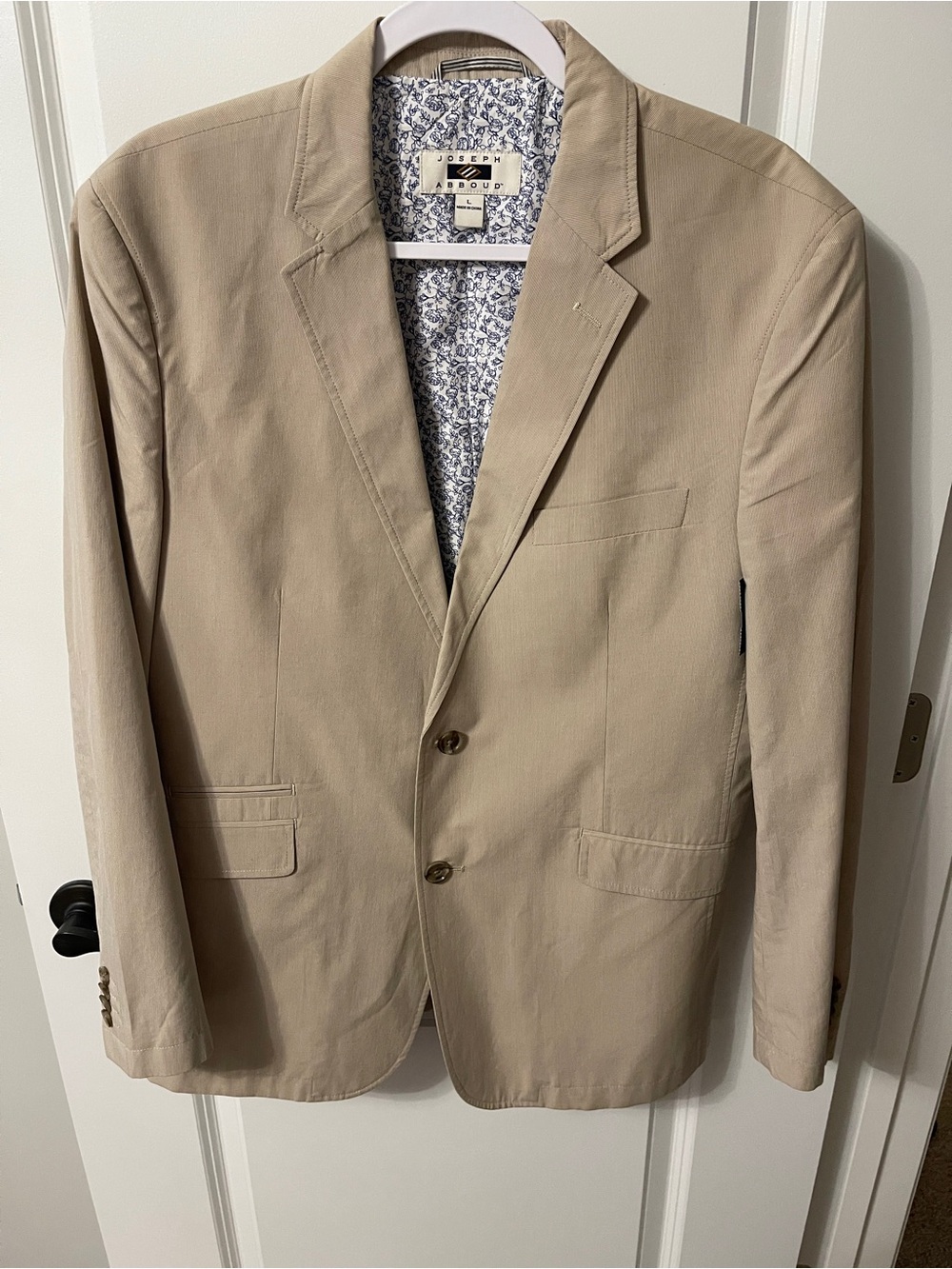 Joseph Abboud Men's Tan Cotton Blend Blazer